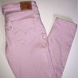 LEVIS pink skinny jeans!!